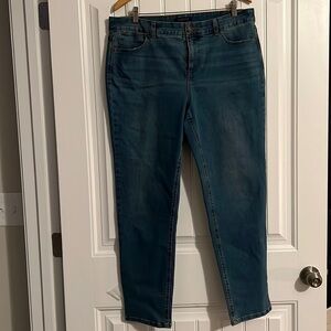 Talbots Simply Flattering 5 pocket ankle Jeans Size 14